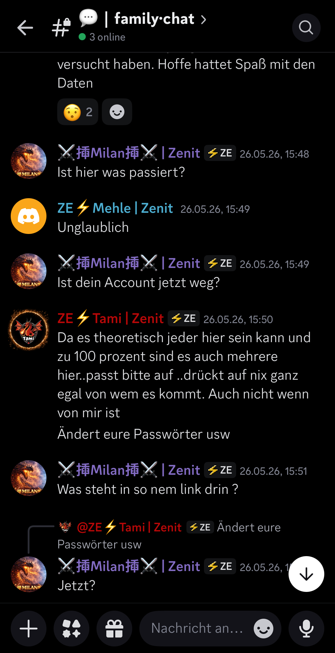 Screenshot 3 der Nachrichten von Tami
